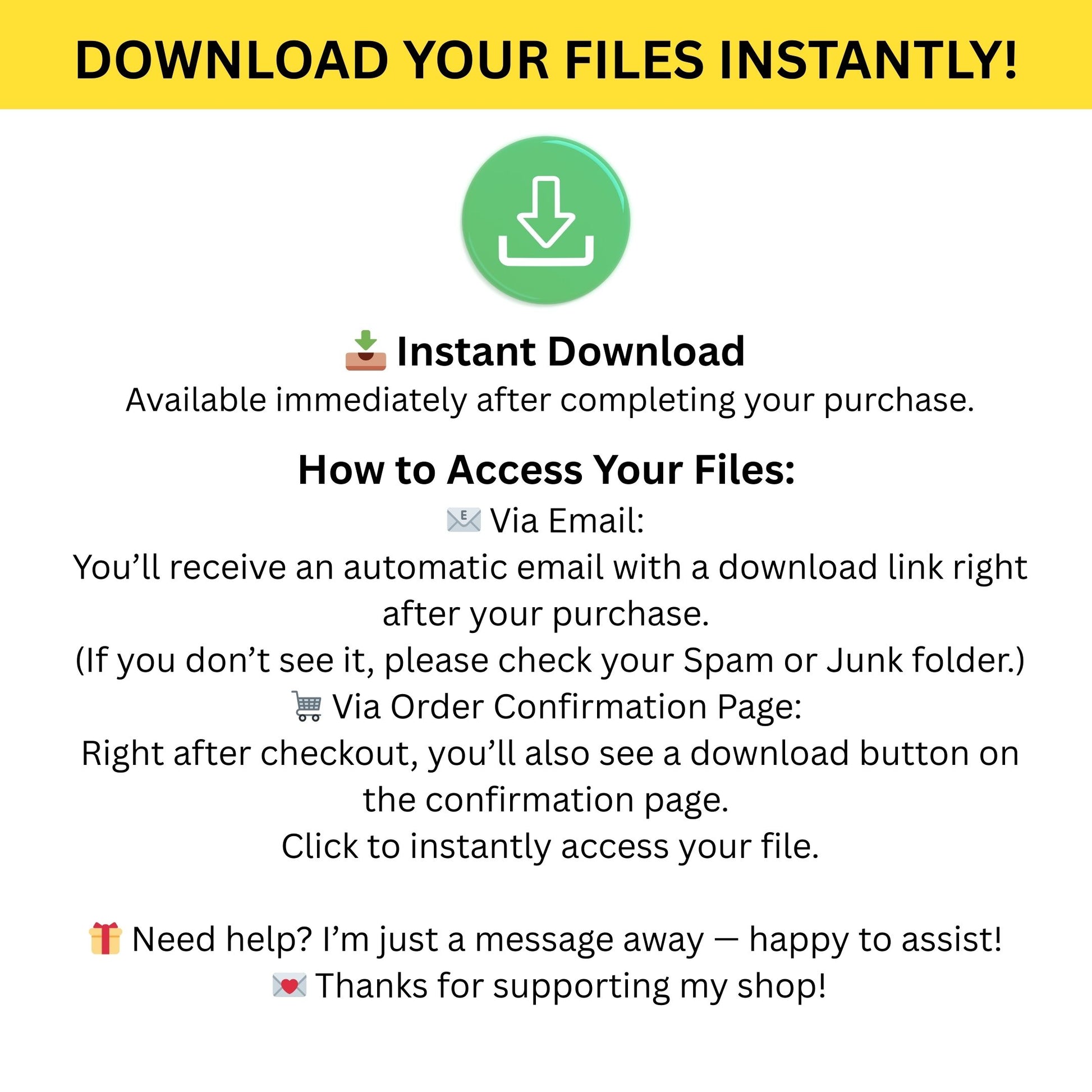 Digital download instructions for Donald Duck baby shower invitation from ProCardist
